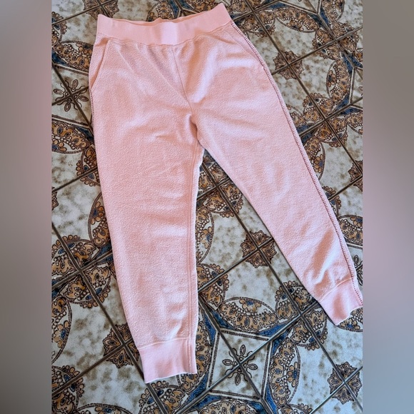 Rag & bone fleece brushed terry pants joggers size medium dusty pink sweatpants - Picture 3 of 11